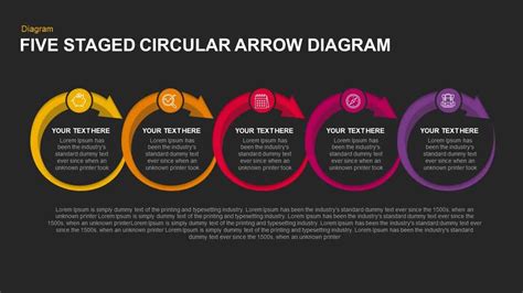 Steps Circular Arrow Diagram Template For Powerpoint 41 Off