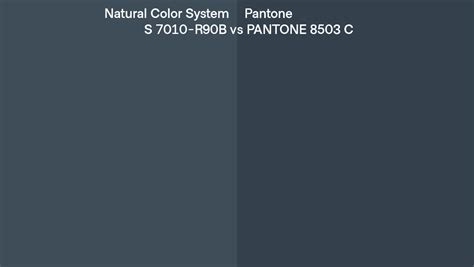 Natural Color System S 7010 R90b Vs Pantone 8503 C Side By Side Comparison