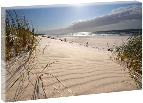 Amazon De Querfarben Bild Auf Leinwand Strandd Nen Auf Der Insel X