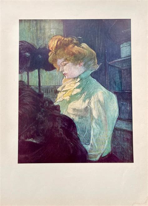 1952 Toulouse Lautrec Vintage Lithograph Size 27x37cm Etsy