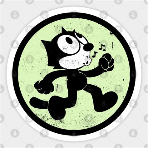 Felix The Cat Walking - Felix The Cat - Sticker | TeePublic