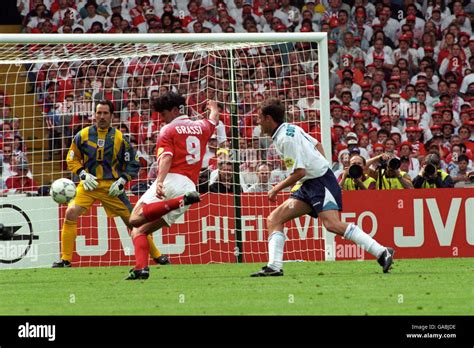 Soccer Euro 96 Group One England V Switzerland Wembley Stadium