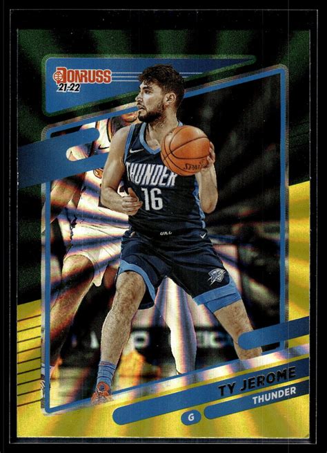 Ty Jerome Donruss Holo Green And Yellow Laser A Card Ebay