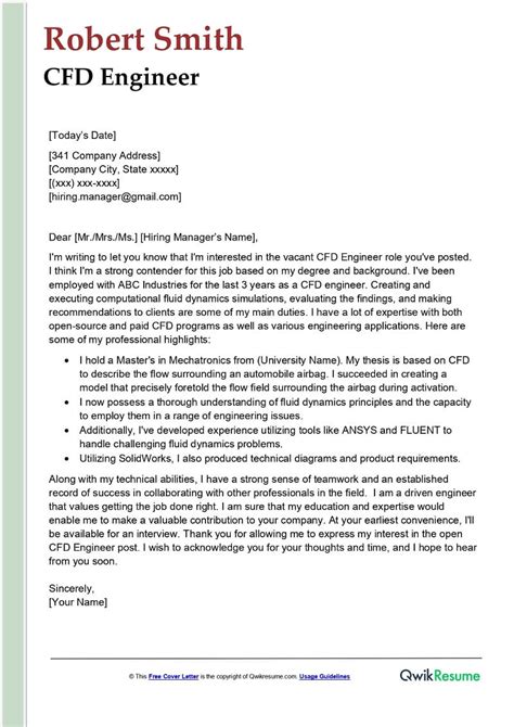 Engineering Cover Letter Latex Template Infoupdate Org