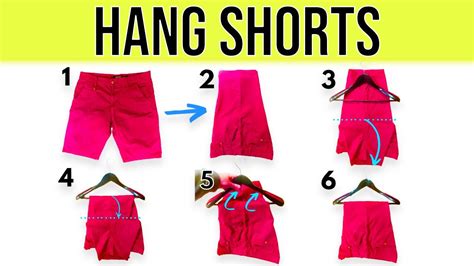 4 Clever Ways To Hang Shorts Step By Step Guide Youtube