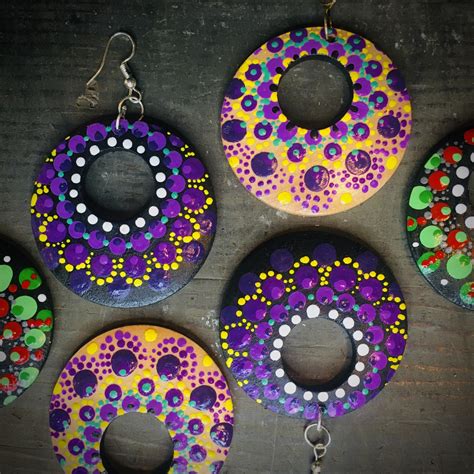 DIY Wooden Mandala Earrings Anthem Paint And Sip Event