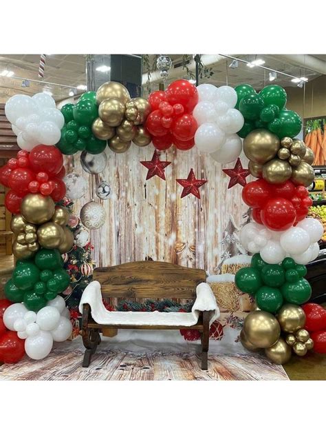 Kit De Arco De Globos De L Tex Navide Os Para Decoraci N De Navidad