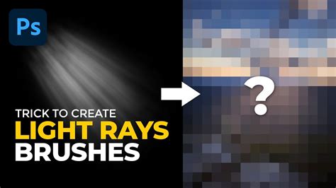 Trick To Create Custom Light Rays Brushes In Photoshop Create Custom