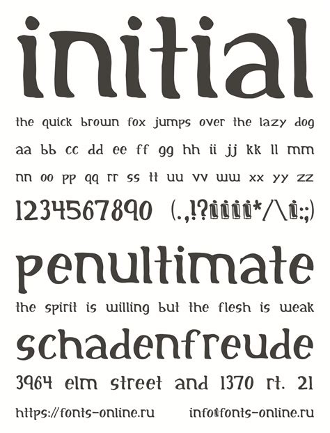 Initial font