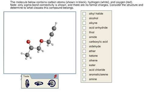 Solved The Molecule Below Contains Carbon Atoms Shown In Chegg