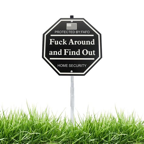 Amazon AzReference Fuck Around And Find Out Signs With Stake