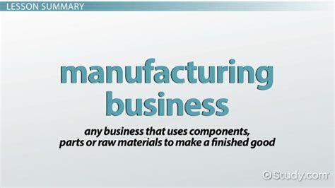 Examples Of Manufacturing Companies