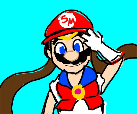 Mario Sailor Moon Drawception