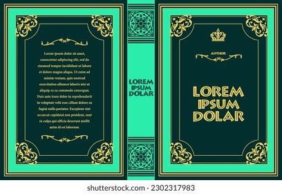 Old Book Cover Design Elements Color Stock Vector (Royalty Free ...