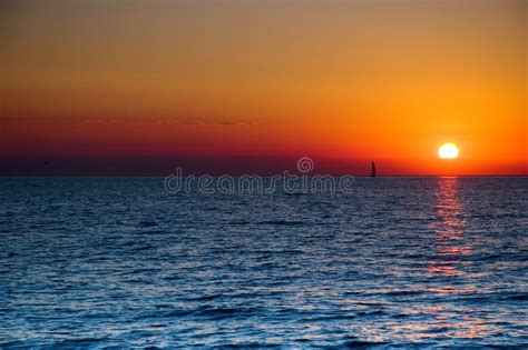 Sunset Sailboat stock photo. Image of lake, float, nature - 723674