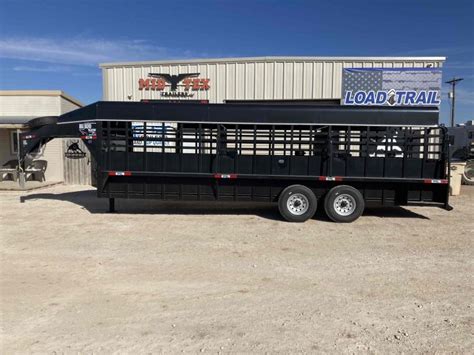 2023 Big Bend GN6 8x24 Livestock Trailer Mid Tex Trailers For Sale In