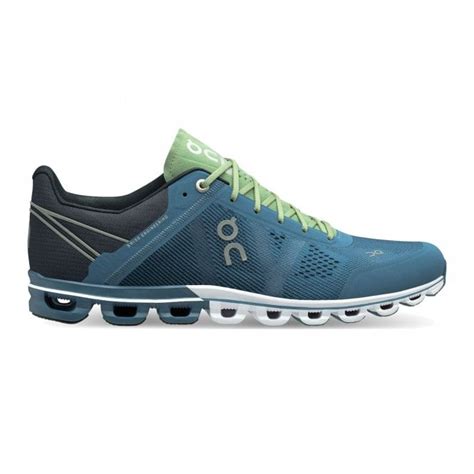 Cloudflow Mens LIGHTWEIGHT CUSHIONED Road Running Shoes Lake & Fern - Shoes from Northern Runner UK