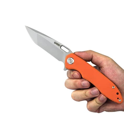 Kub Couteau Kubey Dark Knight Orange Tanto Lame D Ikbs Livraison