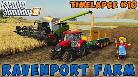 Farming Simulator Ravenport Farm Timelapse Harvest Soybean