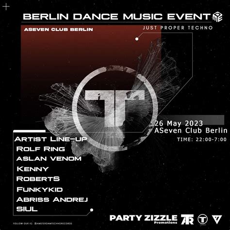 Amsterdam Techno Records Berlin Dance Music Event At ASeven Berlin