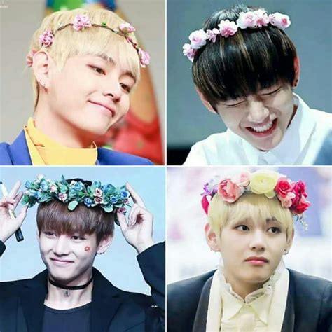 BTS Wearing Flower Crowns Is The Best ARMY S Amino