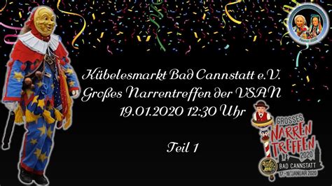 19 01 2020 Großes Narrentreffen der VSAN in Bad Cannstatt Teil 1 YouTube