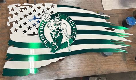 Boston Celtics Flag Etsy