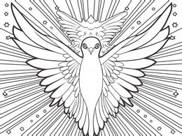 Holy Spirit Symbol For Coloring Coloring Page