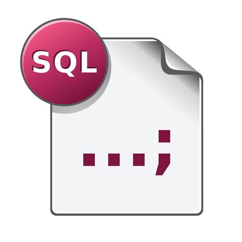 SQL File Format Icon In Color Extension Database Queries 38037891