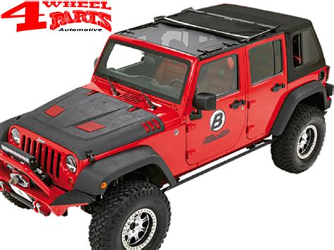 Sun Bikini Top Targa Mesh Bestop Jeep Wrangler JK Year 07 18 2 Or 4 Doors 4 Wheel Parts