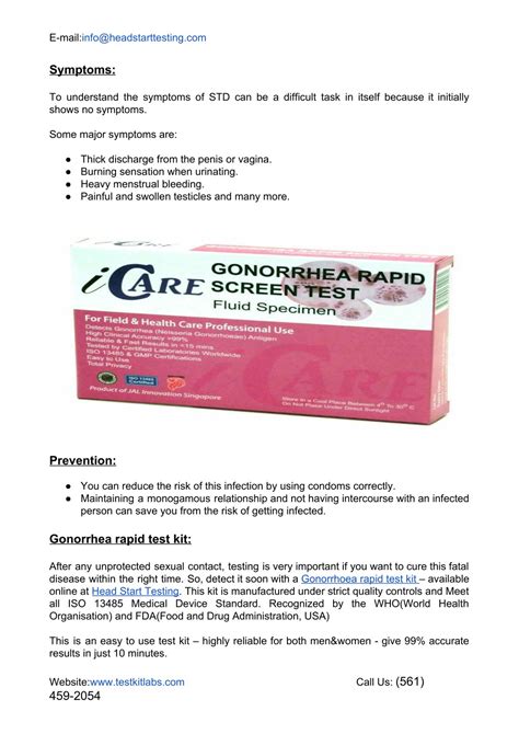 Ppt Gonorrhea Rapid Test Kit Powerpoint Presentation Free Download Id8015390