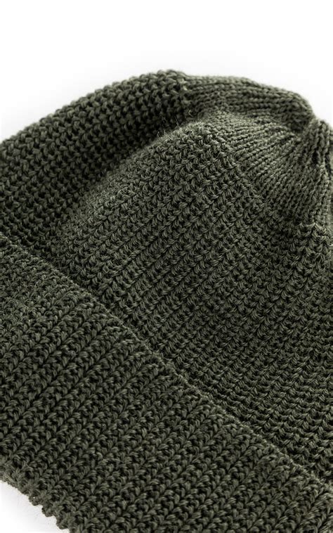 Leuchtfeuer Strickwaren Borkum Knit Wool Beanie Olive Cultizm