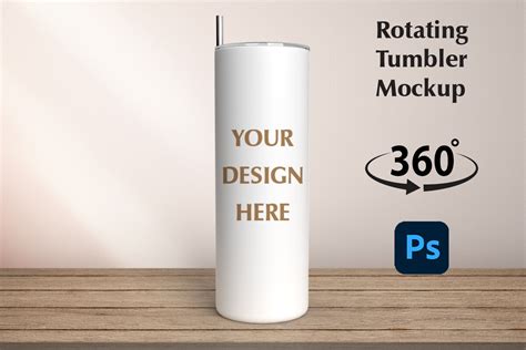 Animated 20oz Rotating Tumbler Mockup Graphic By Joyful Store · Creative Fabrica