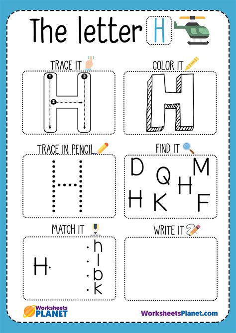 Letter H Activity Sheets