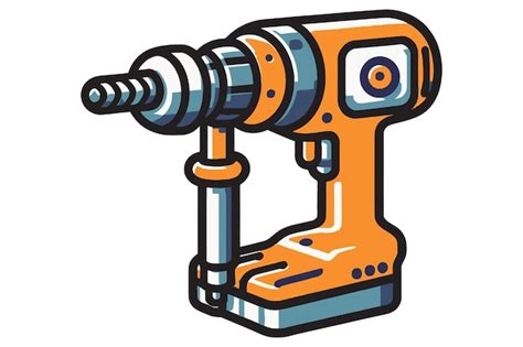 Premium Vector Drilling Machine Vector Illustration