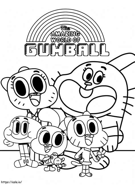 Gumball Kolorowanki Bezp Atne Kolorowanki Do Druku Dla Dzieci I Doros Ych