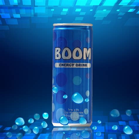 boom energy drink on Behance