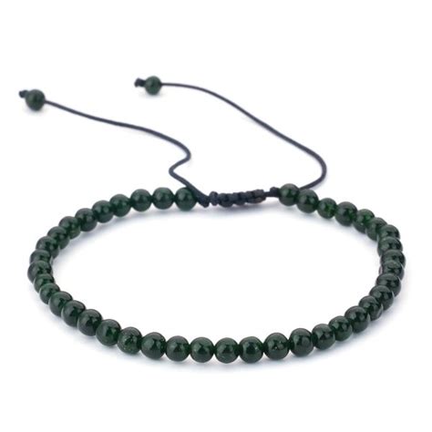 Adjustable Green Sandstone Bracelet The Green Crystal