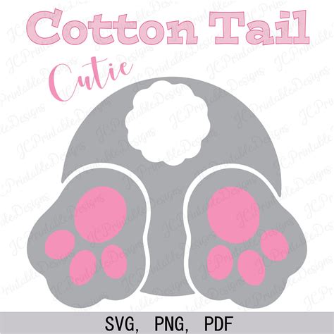 Bunny Tail Svg Easter Rabbit Svg Cotton Tail Etsy Bunny Tail Bunny