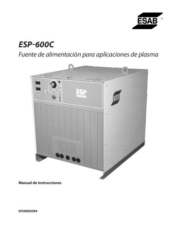 Esab Esp C Manual De Usuario Manualzz