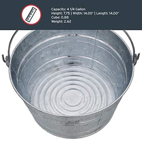 Behrens Hot Dipped Galvanized Steel Utility Pail Gallon Pricepulse