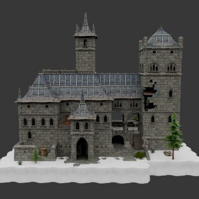 Haunted Overlook Castle - Fortnite 3D Model by Shevraar