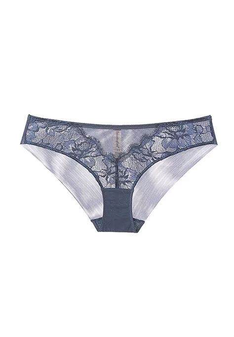 Buy Zitique Lace Lingerie Set Bra And Panty Blue Online