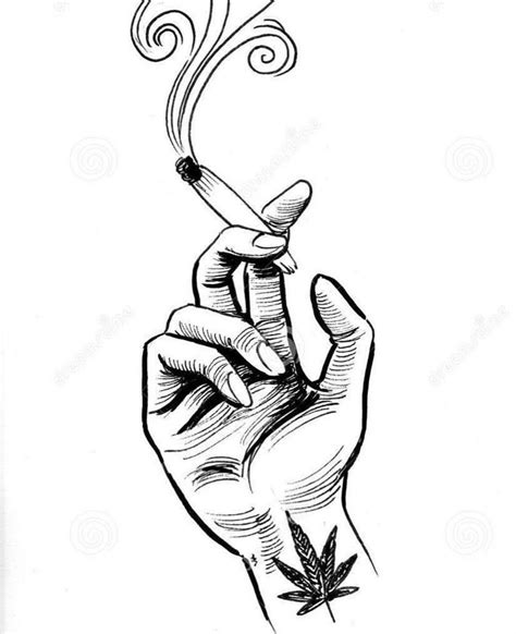 Smoking Weed Drawing Ideas Weed Smoke Weed Tattoo Drawings Best