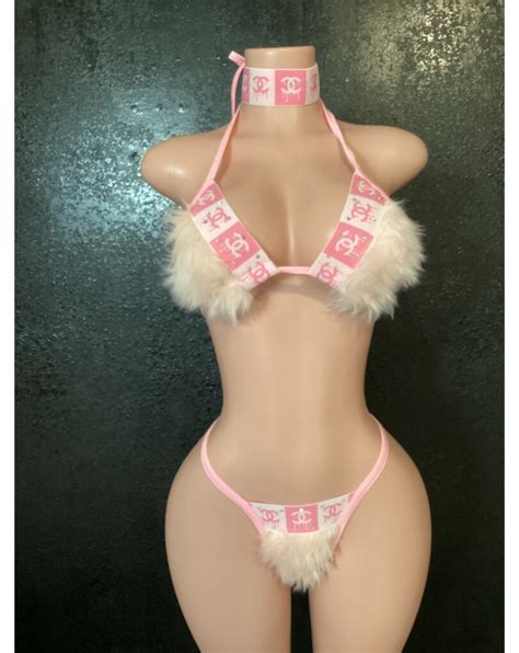 Faux Fur Bikini Set Ultravixen Dancewear