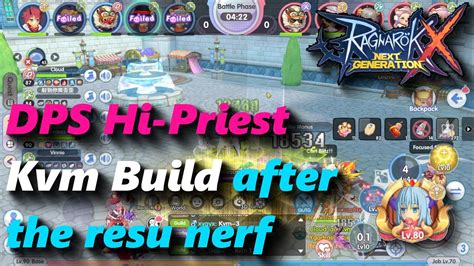 DPS Hi Priest KVM Build After Resu Nerf Rox Ragnarok X Next