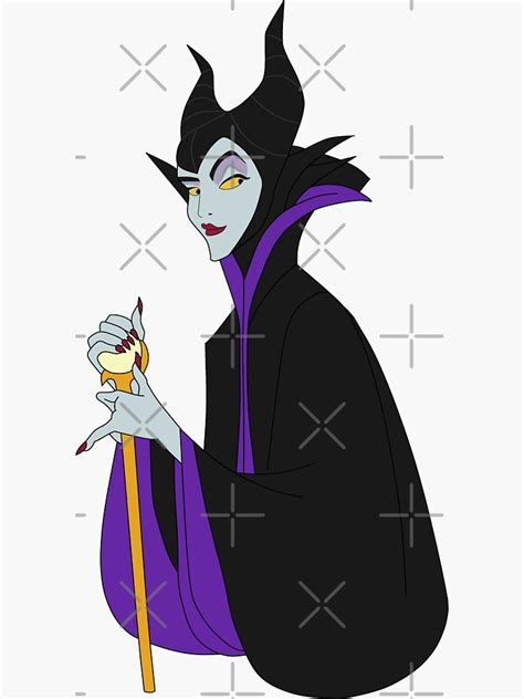 Maleficent Sticker By M3g3n Redbubble