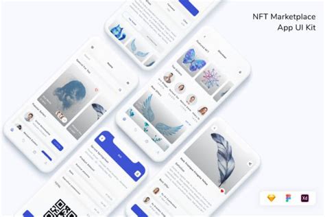 Nft Marketplace App Ui Kit Graphic By Betush Creative Fabrica