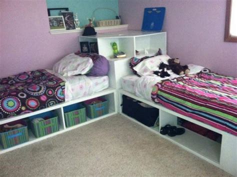 How to Build The Best Twin Corner Beds with Storage Space – DIY ...