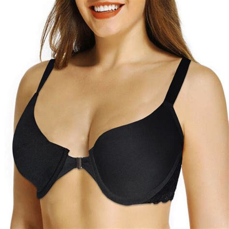 Plus Size Front Closure Brassiere Women Bras Sexy Lingerie Lace Racer Underwear Ebay